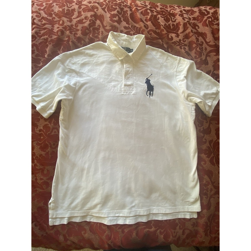 Ralph Lauren Big Pony Polo 90s Shirt 2XLT Tall Rugby Preppy Golf s42